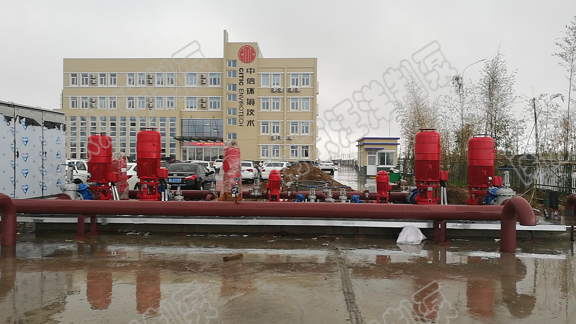 中信环境技术深井消防泵安装调试完成
